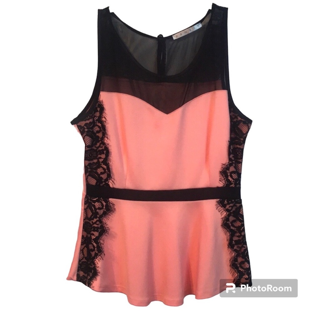 Ribbon Mesh Lace Top